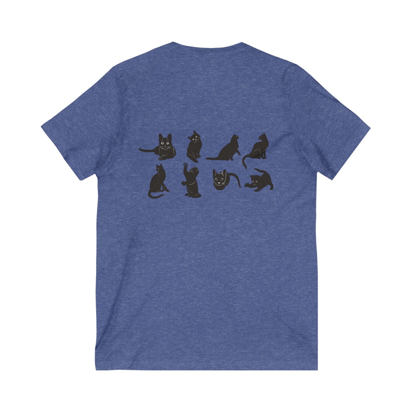 Cats Unisex Short Sleeve V-Neck Tee
