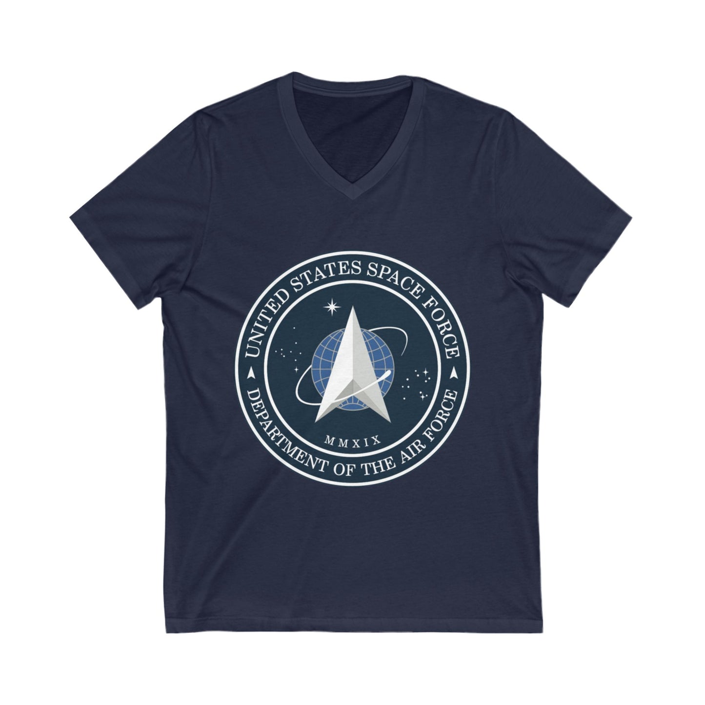 US Space Force Unisex Short Sleeve V-Neck Tee