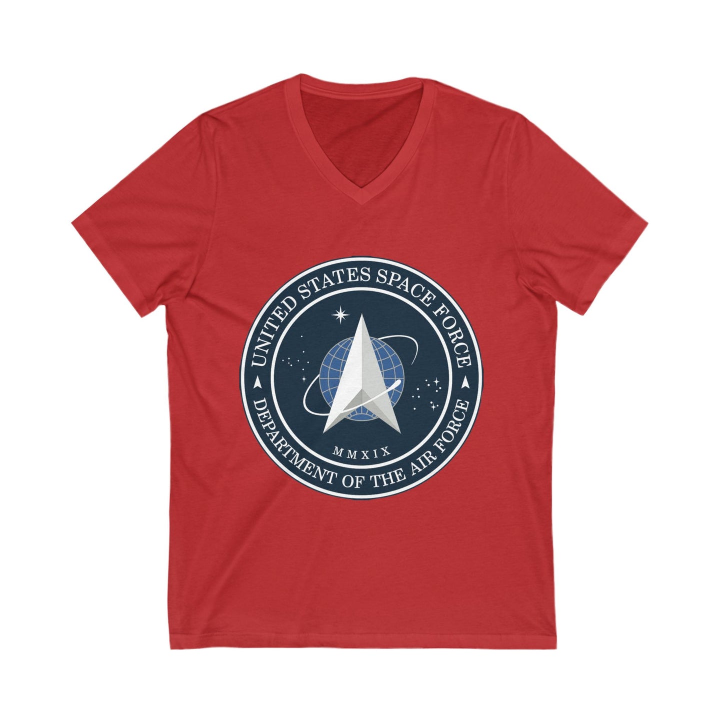 US Space Force Unisex Short Sleeve V-Neck Tee