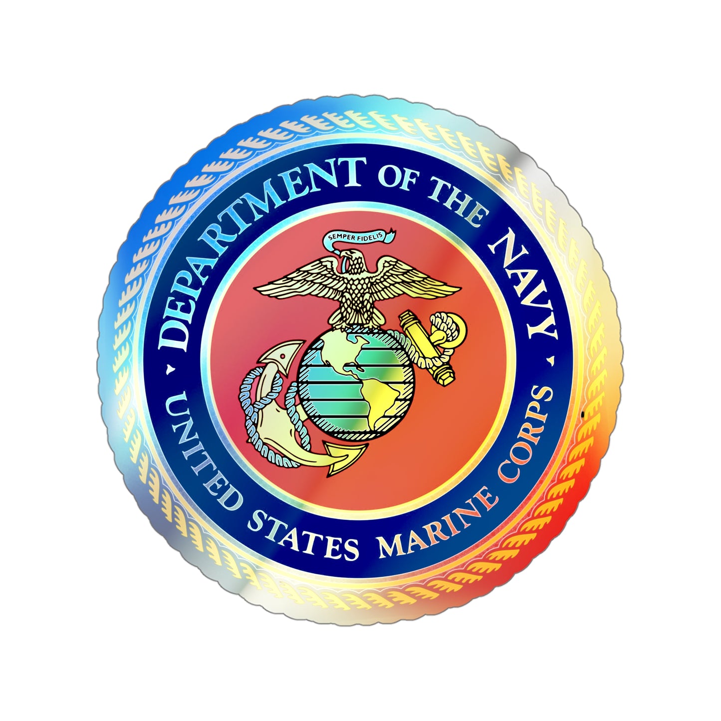 US Marine Corps Holographic Sticker