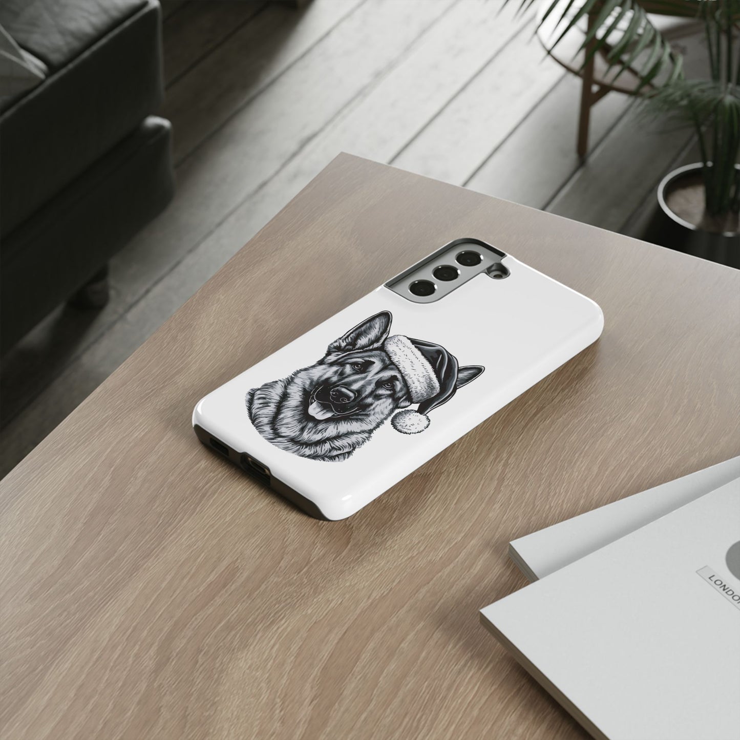 Santa Paws German Shepherd Samsung Case
