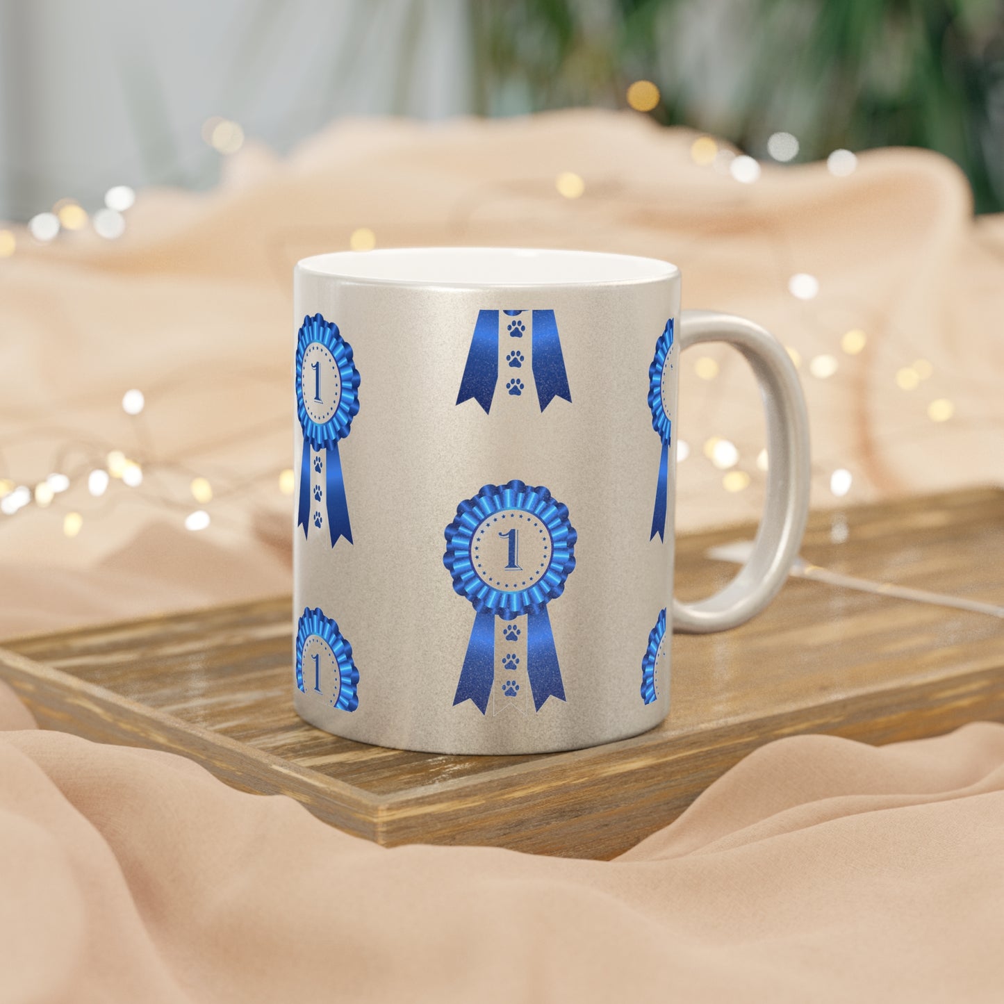 Show Ribbon Metallic Coffee Mug