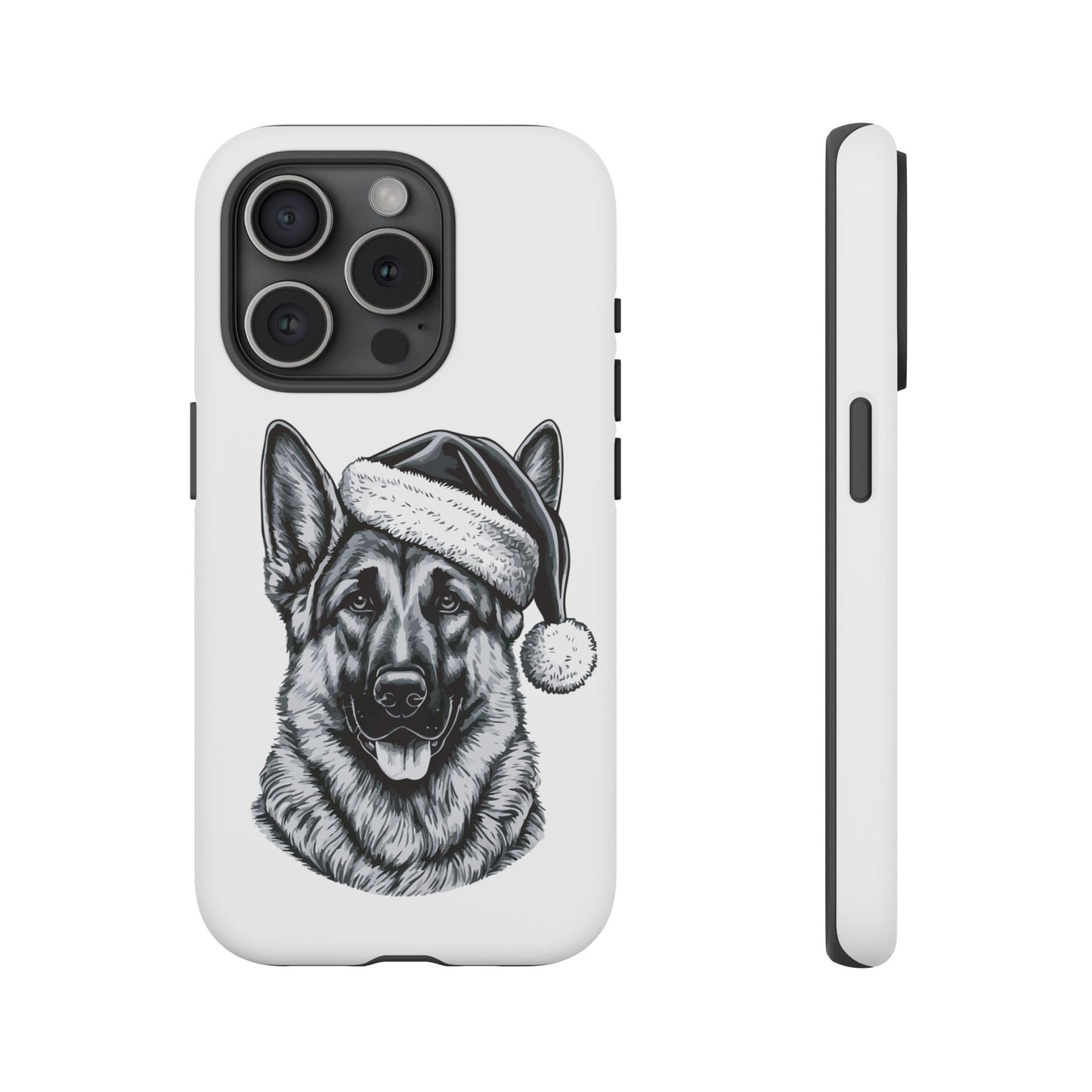 Santa Paws German Shepherd iPhone Case