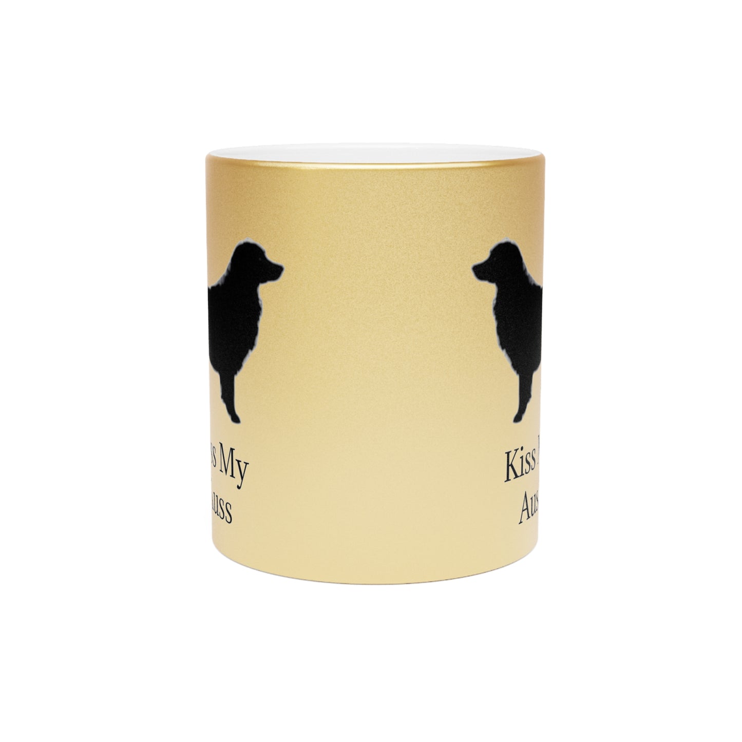 Kiss My Auss Metallic Coffee Mug