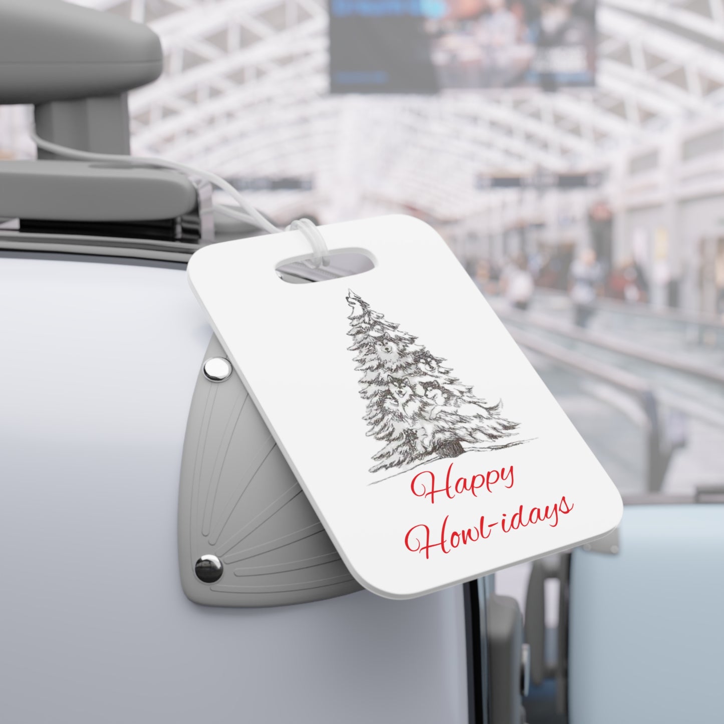 Happy Howl-idays Luggage Tag