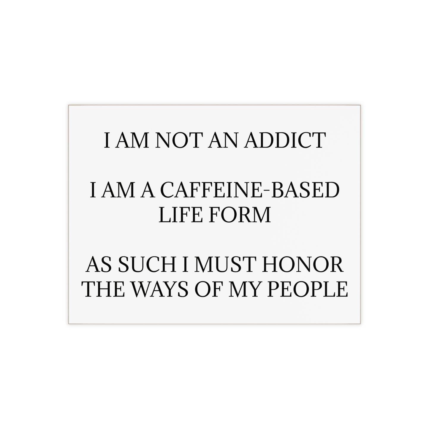 Not An Addict Ceramic Photo Tile