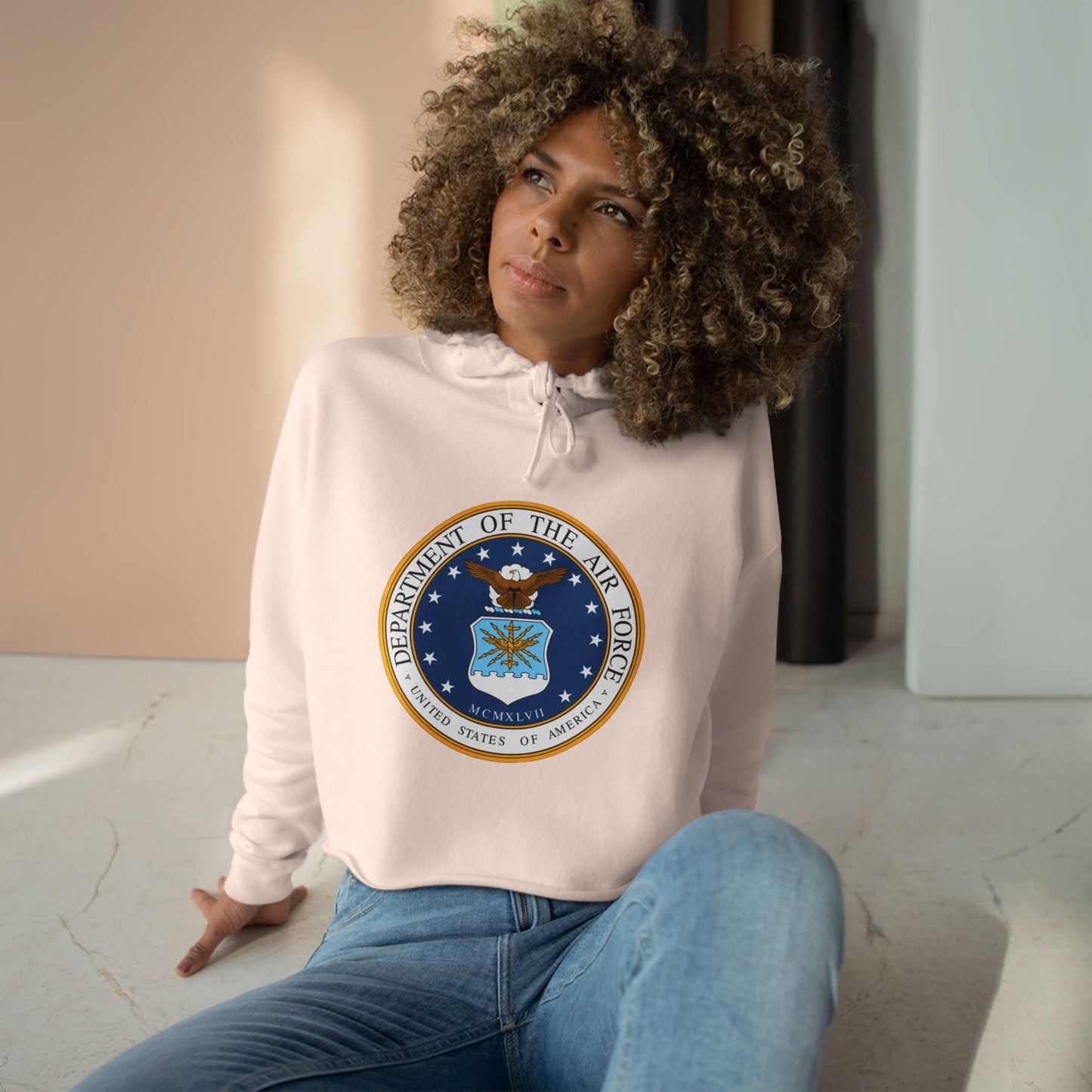 US Air Force Women's Crop Hoodie