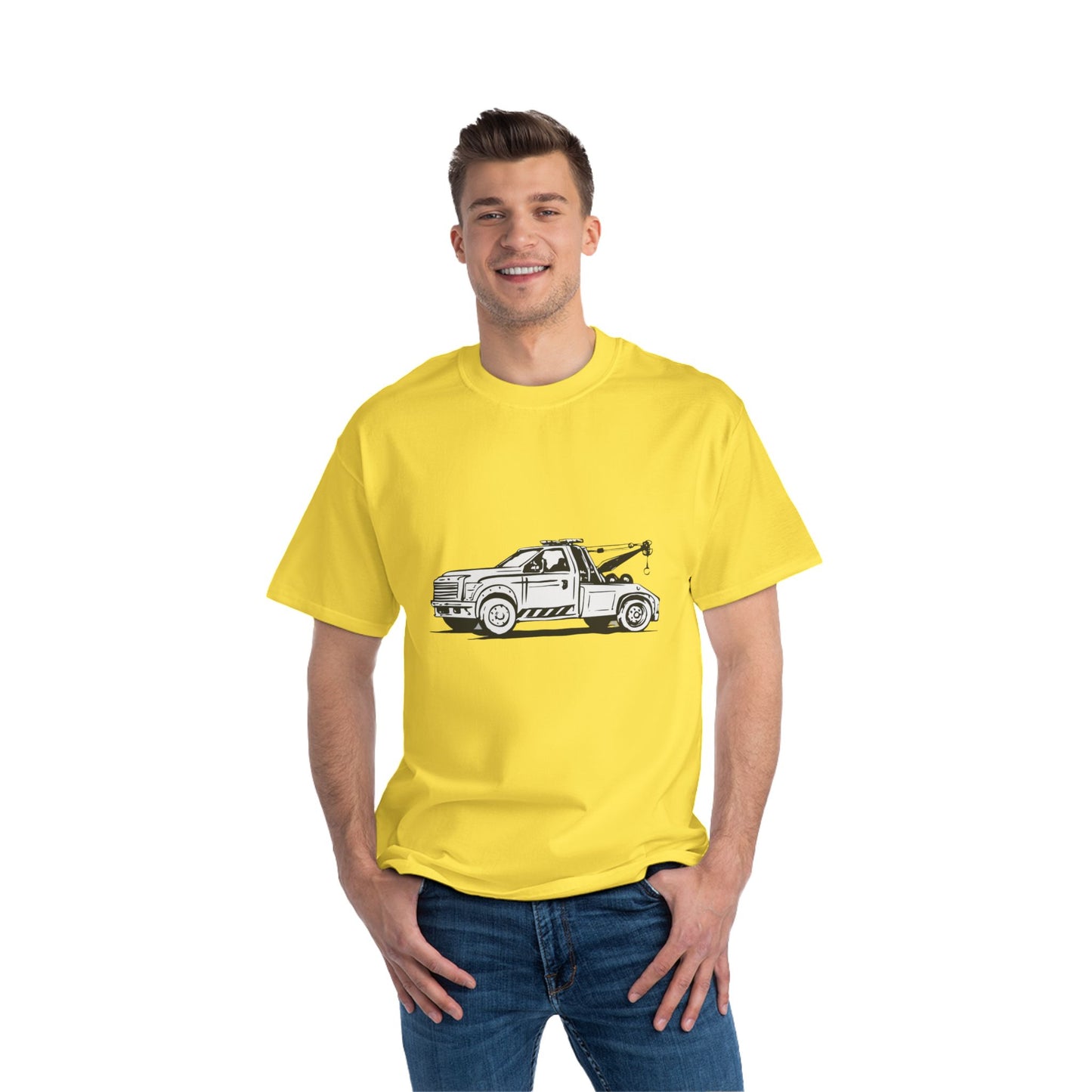 Wheel Lift Tow Truck Men's Short-Sleeve Crewneck Tee