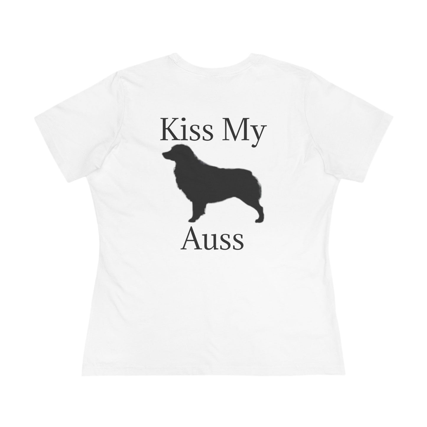 Kiss My Auss Women's Short Sleeve Crewneck Tee