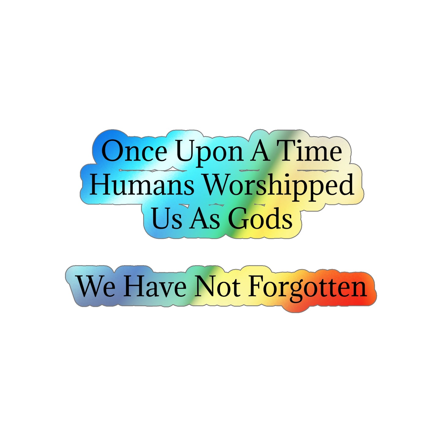 Once Upon A Time Holographic Sticker