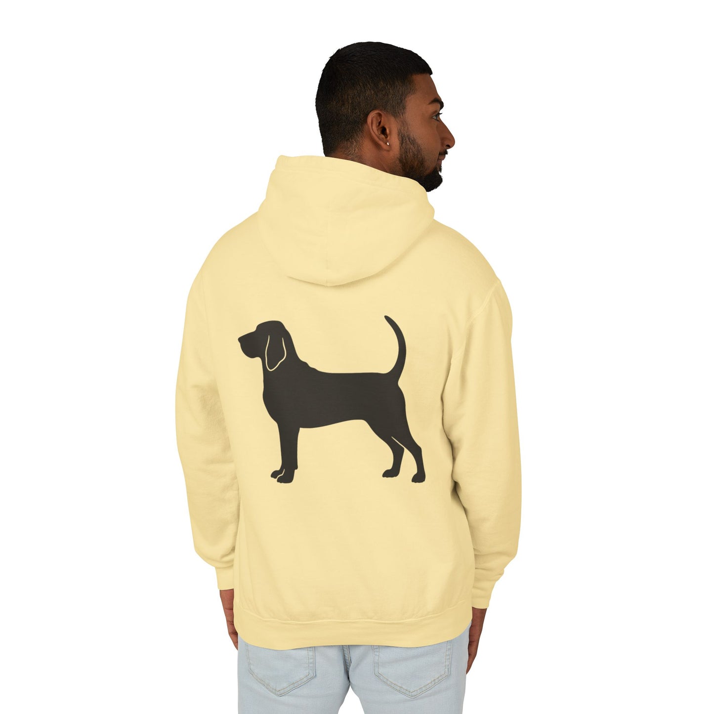 Bloodhound Silhouette Unisex Lightweight Hoodie