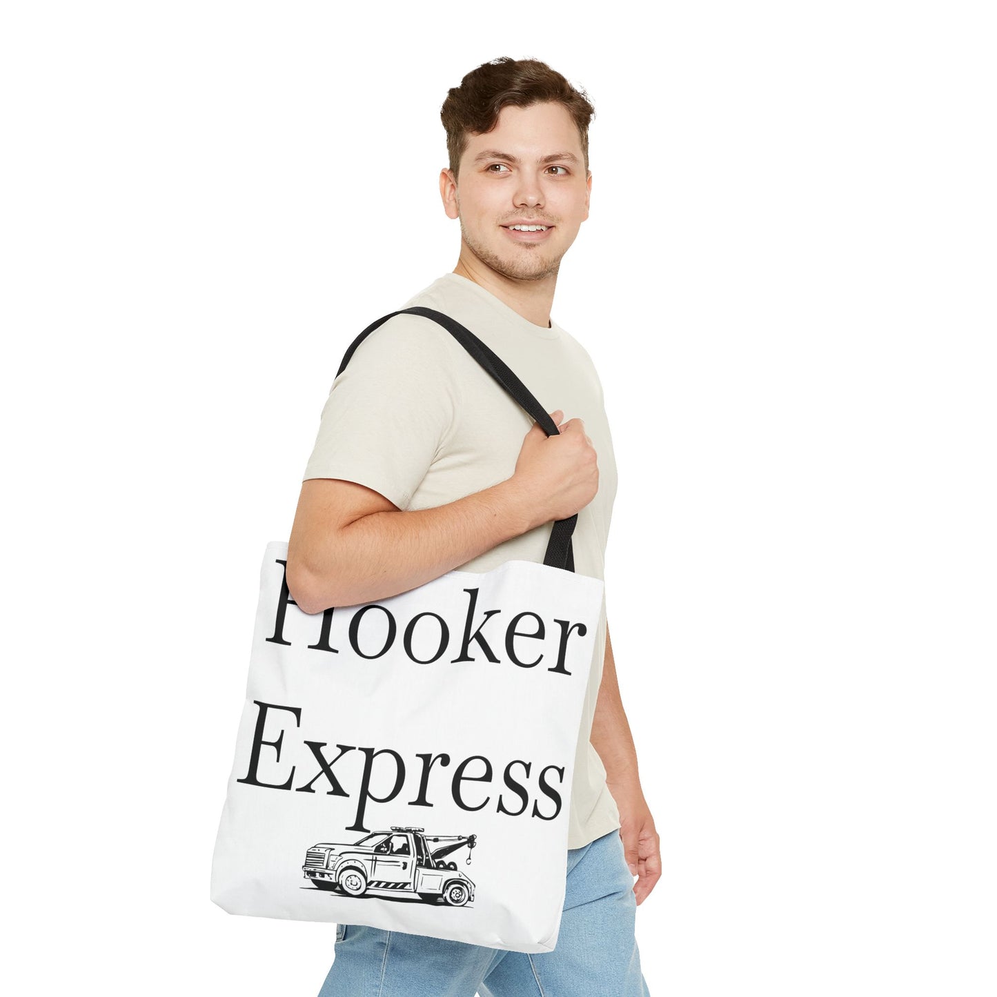 H**ker Express Wheel Lift Tow Truck Tote Bag