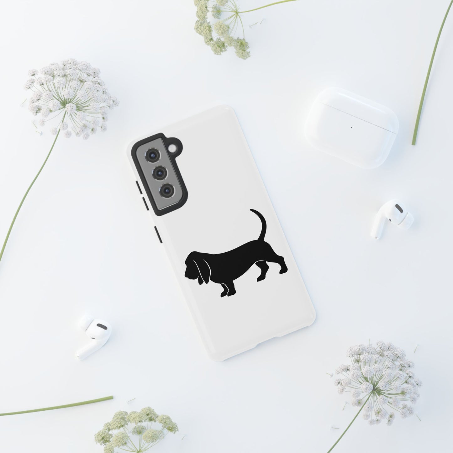 Basset Hound Silhouette Samsung Case