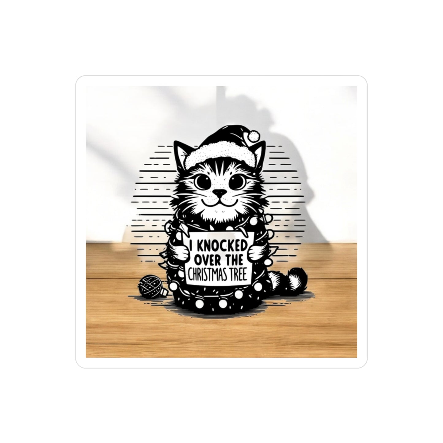 Naughty Cat Vinyl Decal