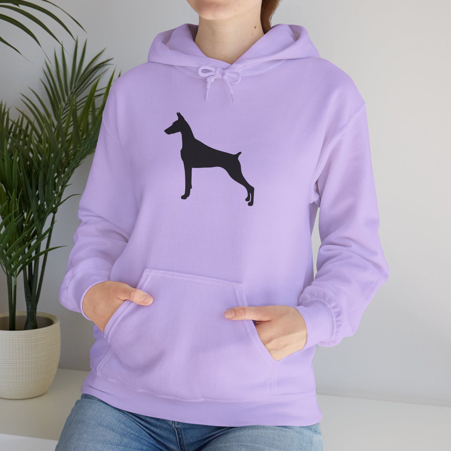 Doberman Silhouette Unisex Hoodie