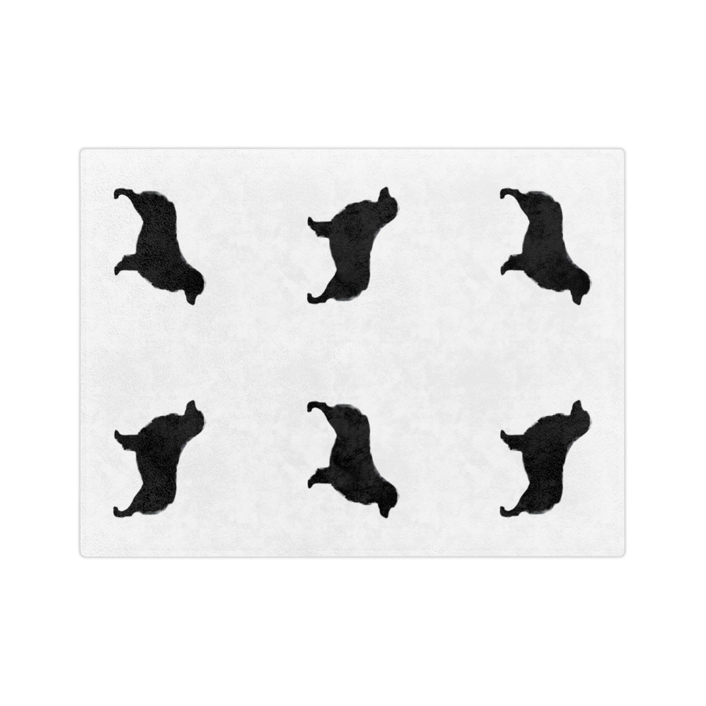 Aussie Silhouette Velveteen Microfiber Blanket