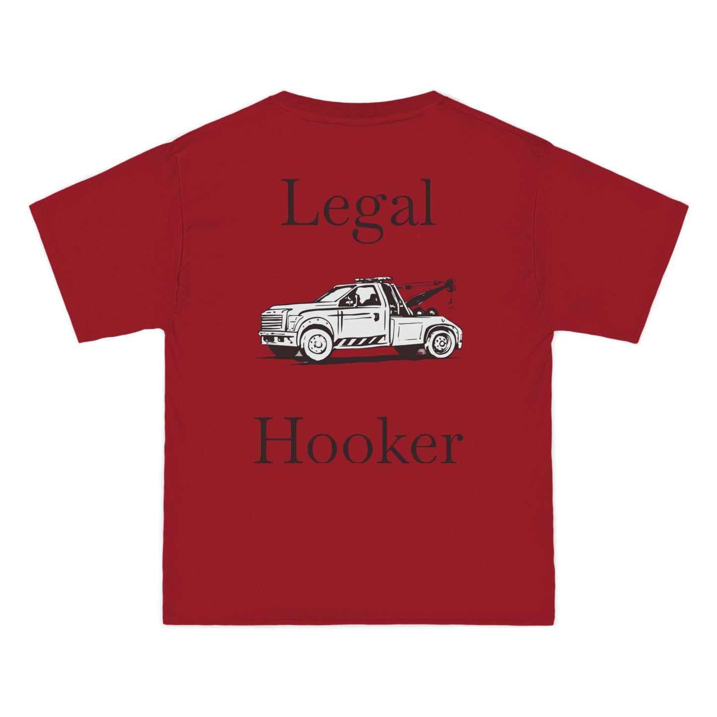 Legal H**ker Wheel Lift Tow Truck Men's Short-Sleeve Crewneck Tee