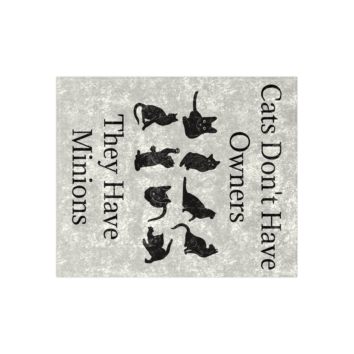 Cat Minions Crushed Velvet Blanket