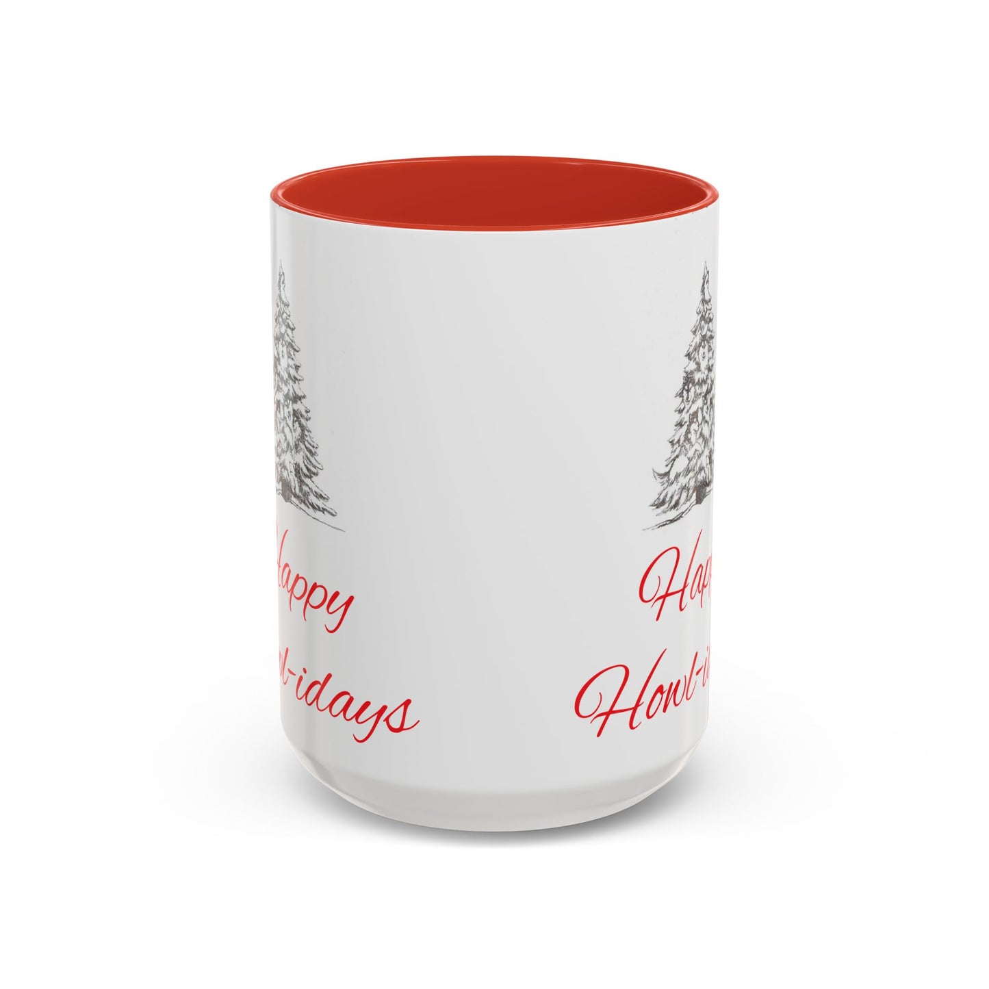 Happy Howl-idays 2-Tone Coffee Mug