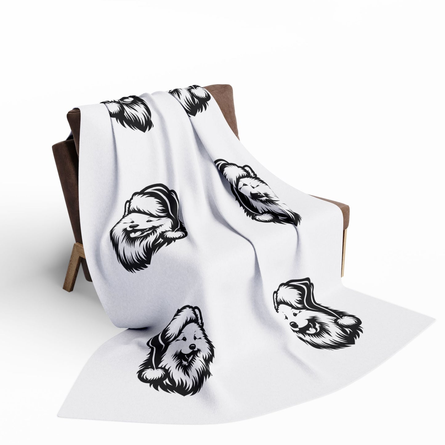 Santa Paws Samoyed Arctic Fleece Blanket