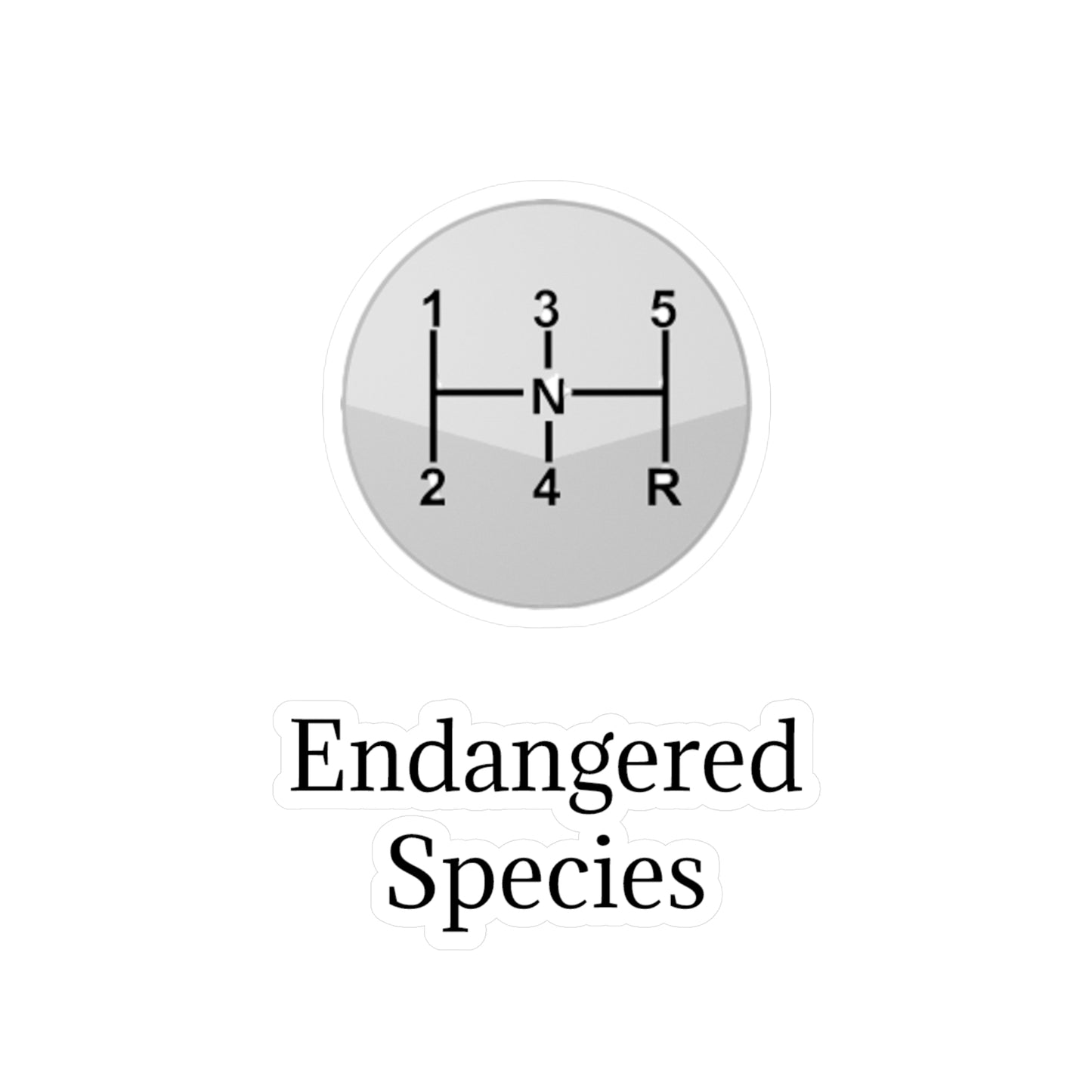 Endangered Species Vinyl Decal