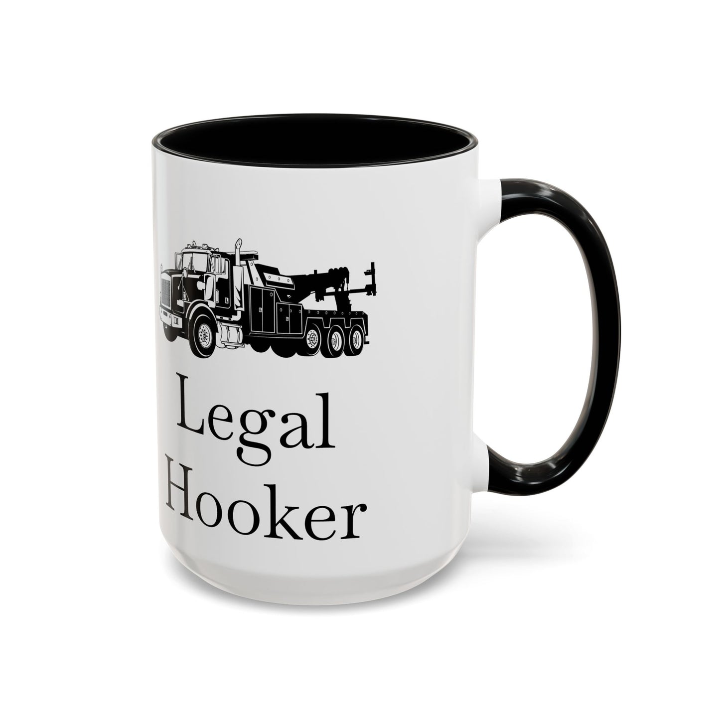 Legal H**ker Heavy Tow Truck 2-Tone Coffee Mug