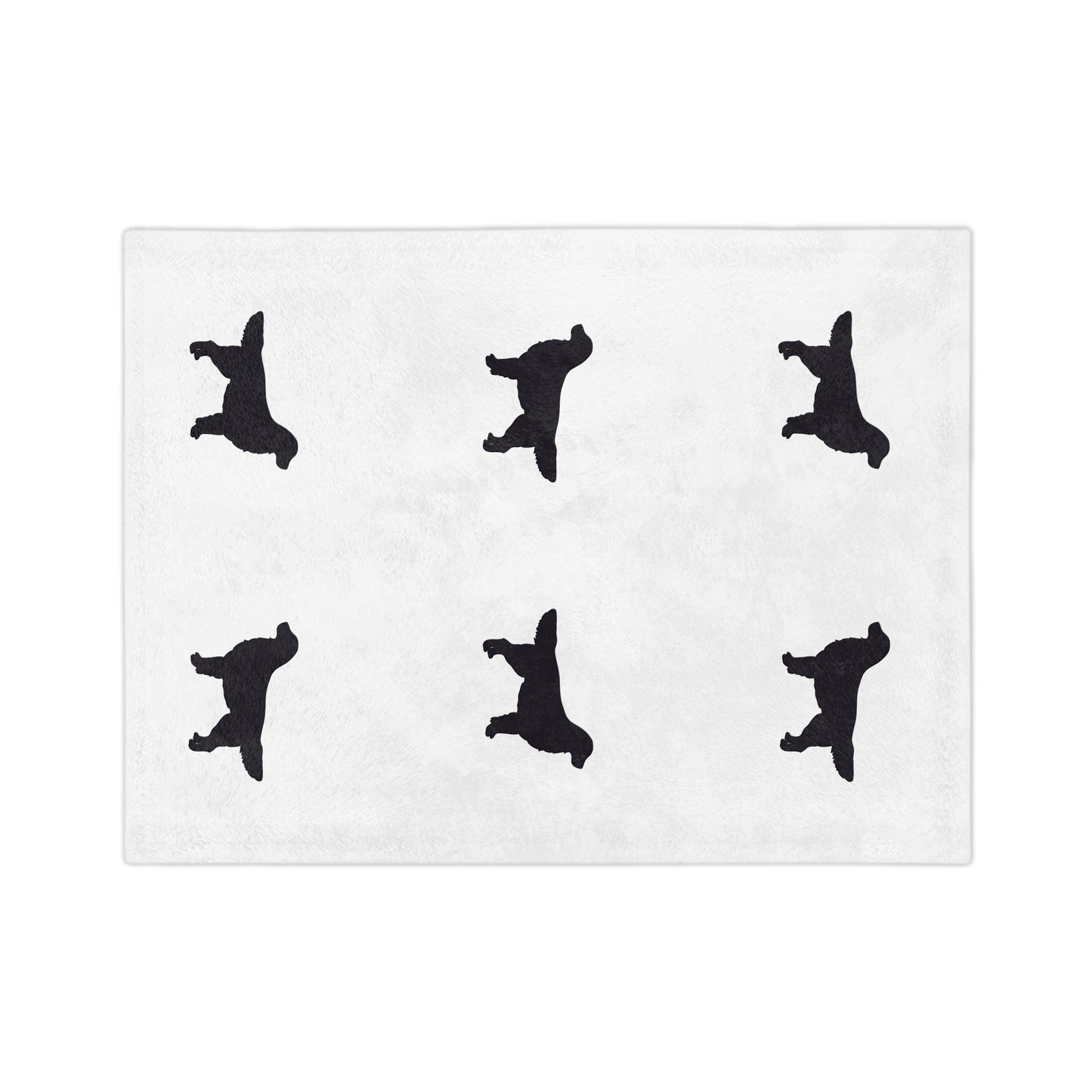 Golden Silhouette Velveteen Microfiber Blanket