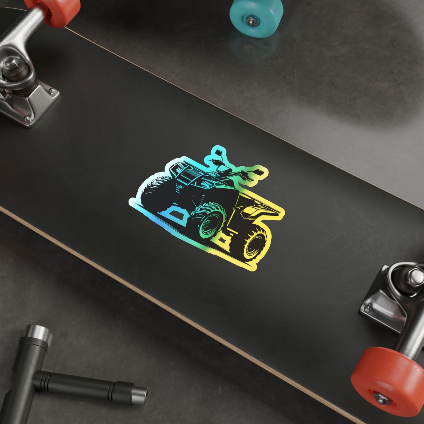 Off The Beaten Path Quad Holographic Sticker