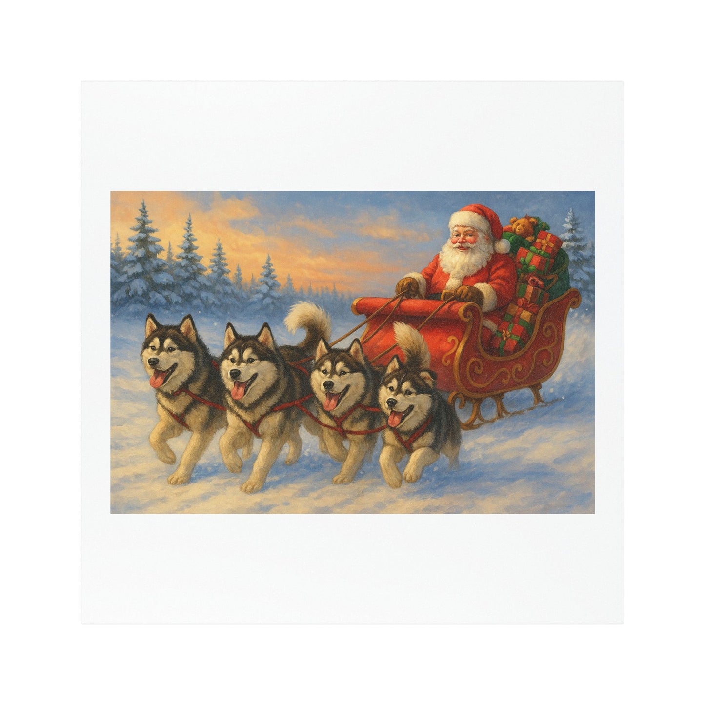 Dashing Through The Snow Indoor/Outdoor Magnet