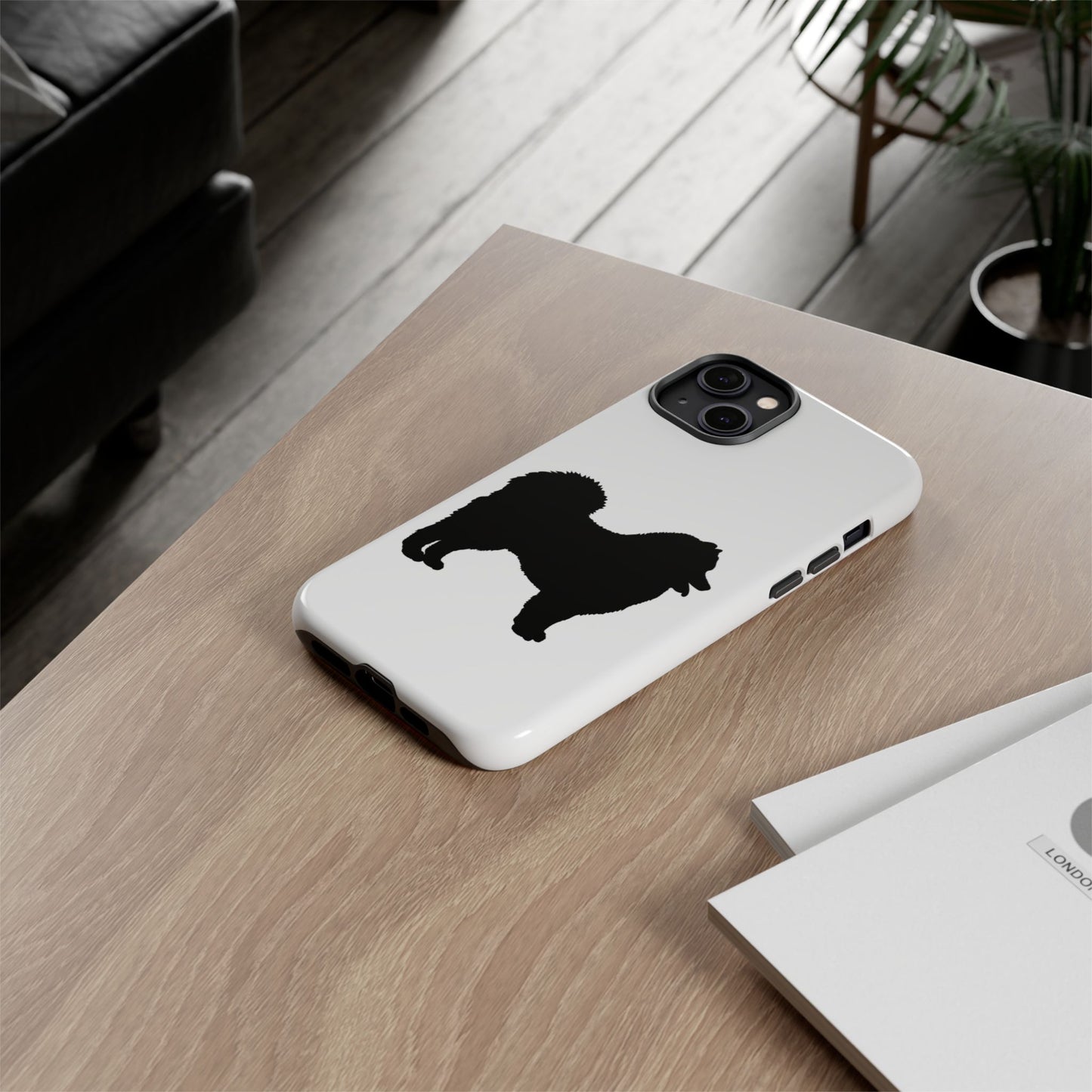 Samoyed Silhouette iPhone Case