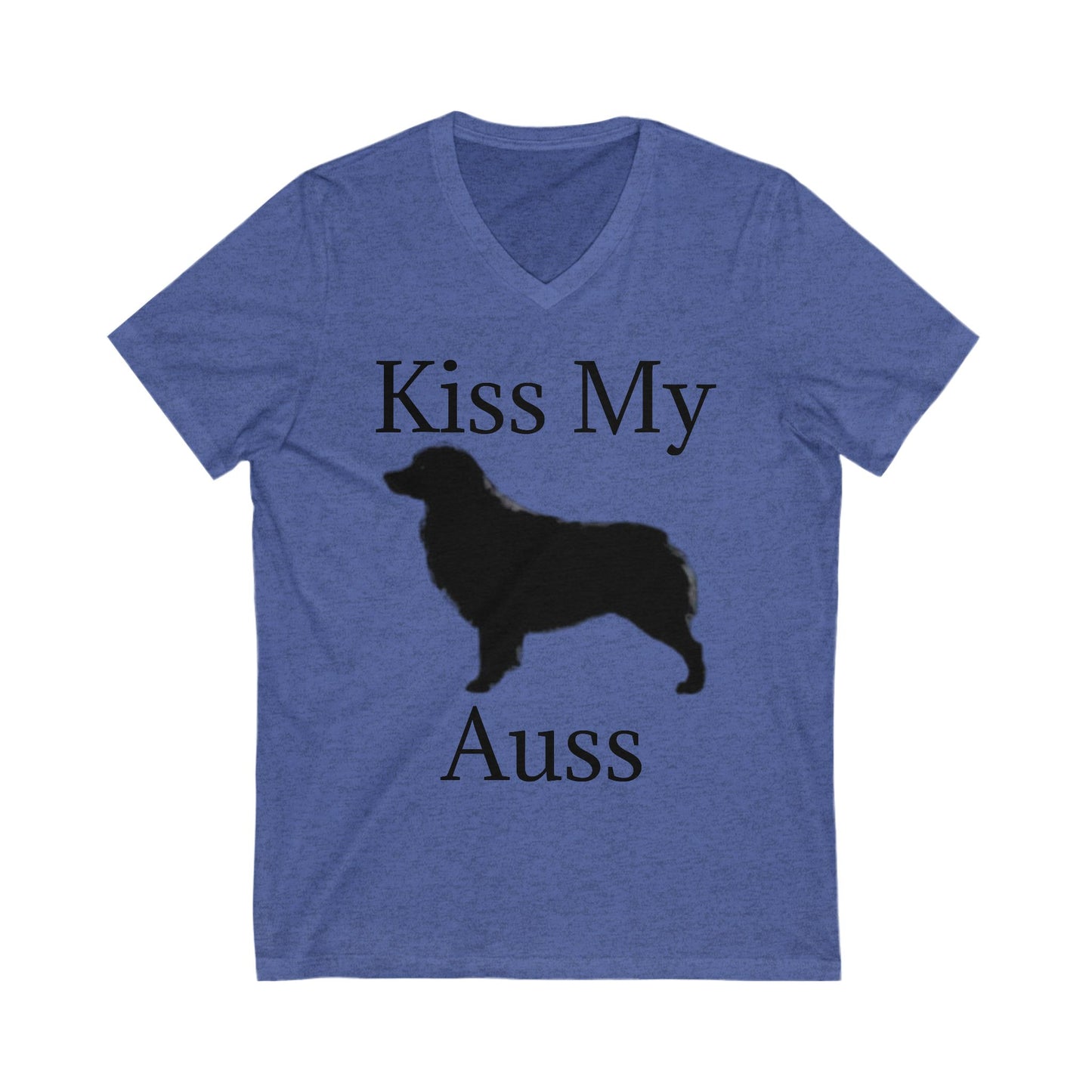 Kiss My Auss Unisex Short Sleeve V-Neck Tee