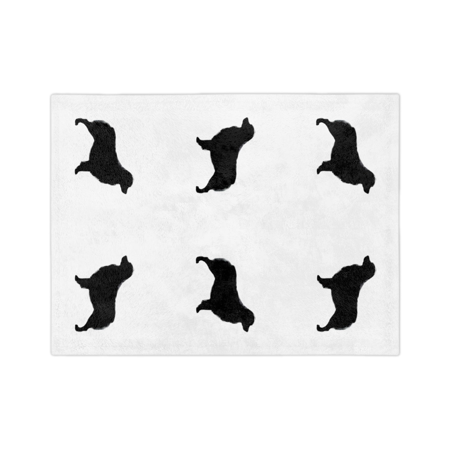 Aussie Silhouette Velveteen Microfiber Blanket