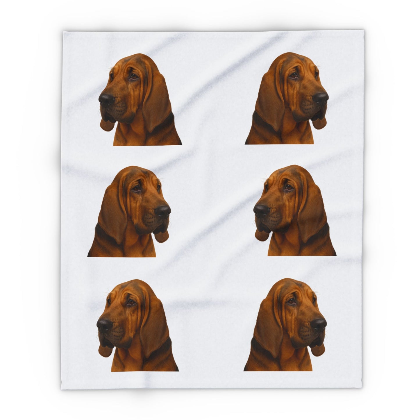 Bloodhound Head Arctic Fleece Blanket