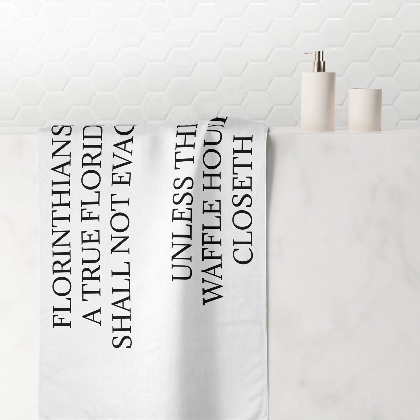 Florinthians 6:12 Mink-Cotton Beach Towel