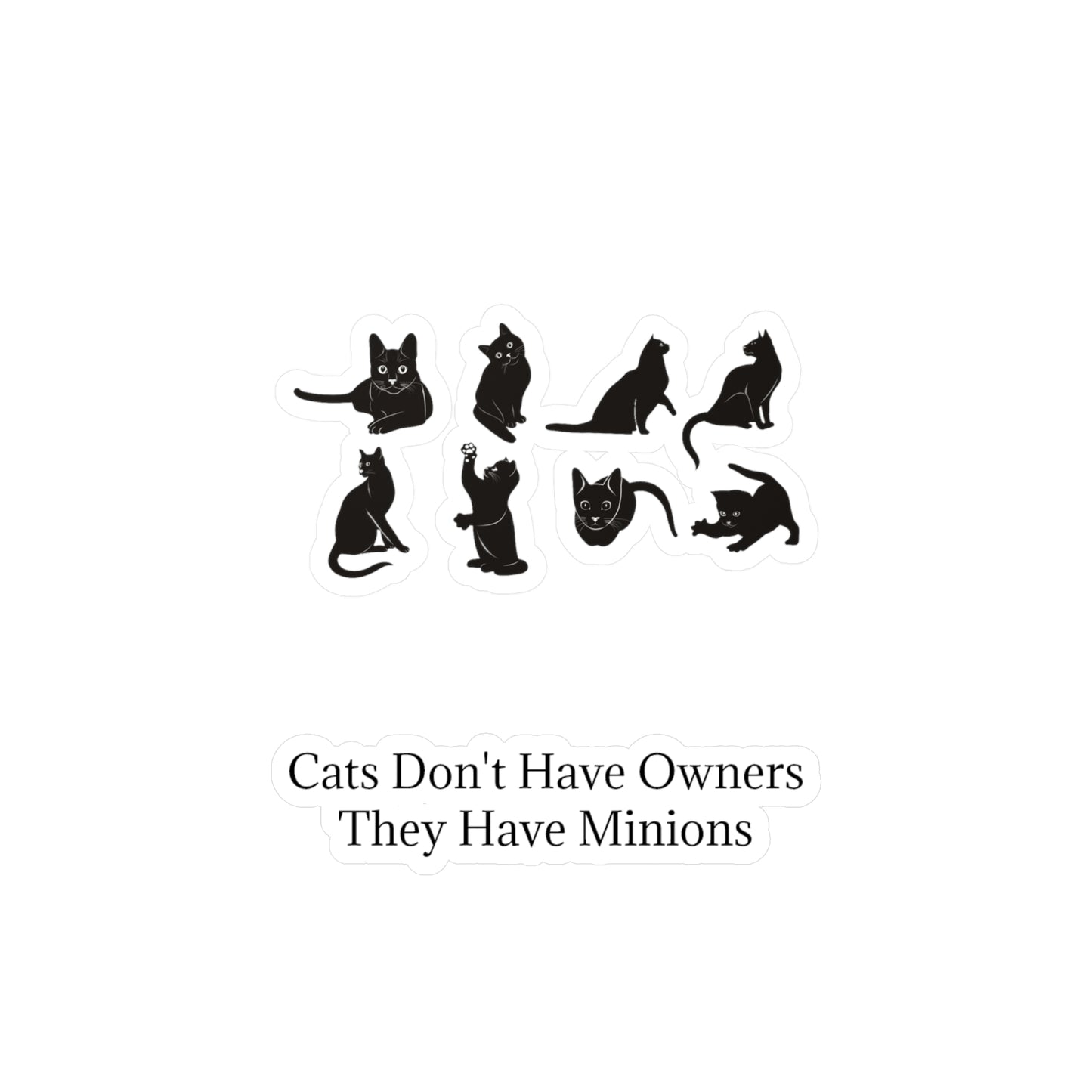 Cat Minions Vinyl Decal