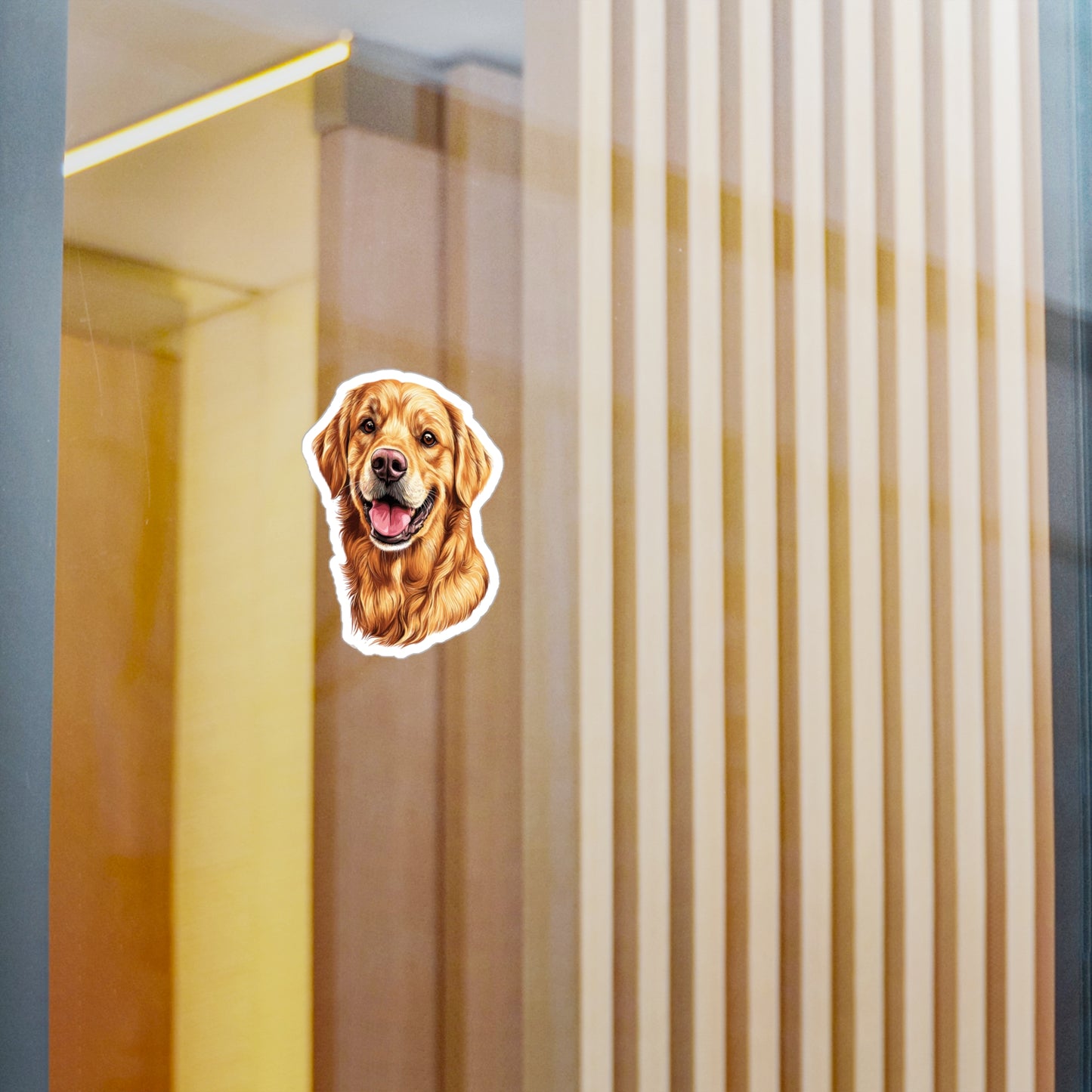 Golden Head Vinyl Decal