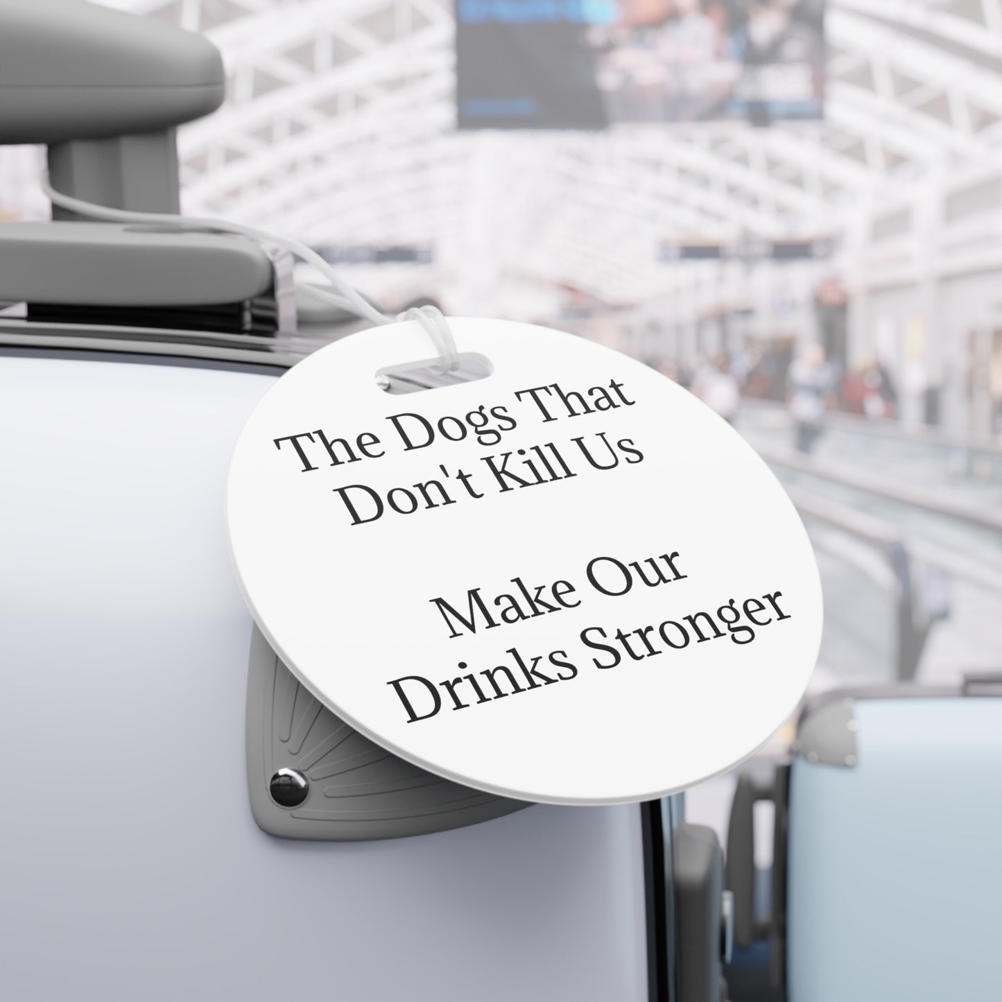 Drinks Stronger Luggage Tag