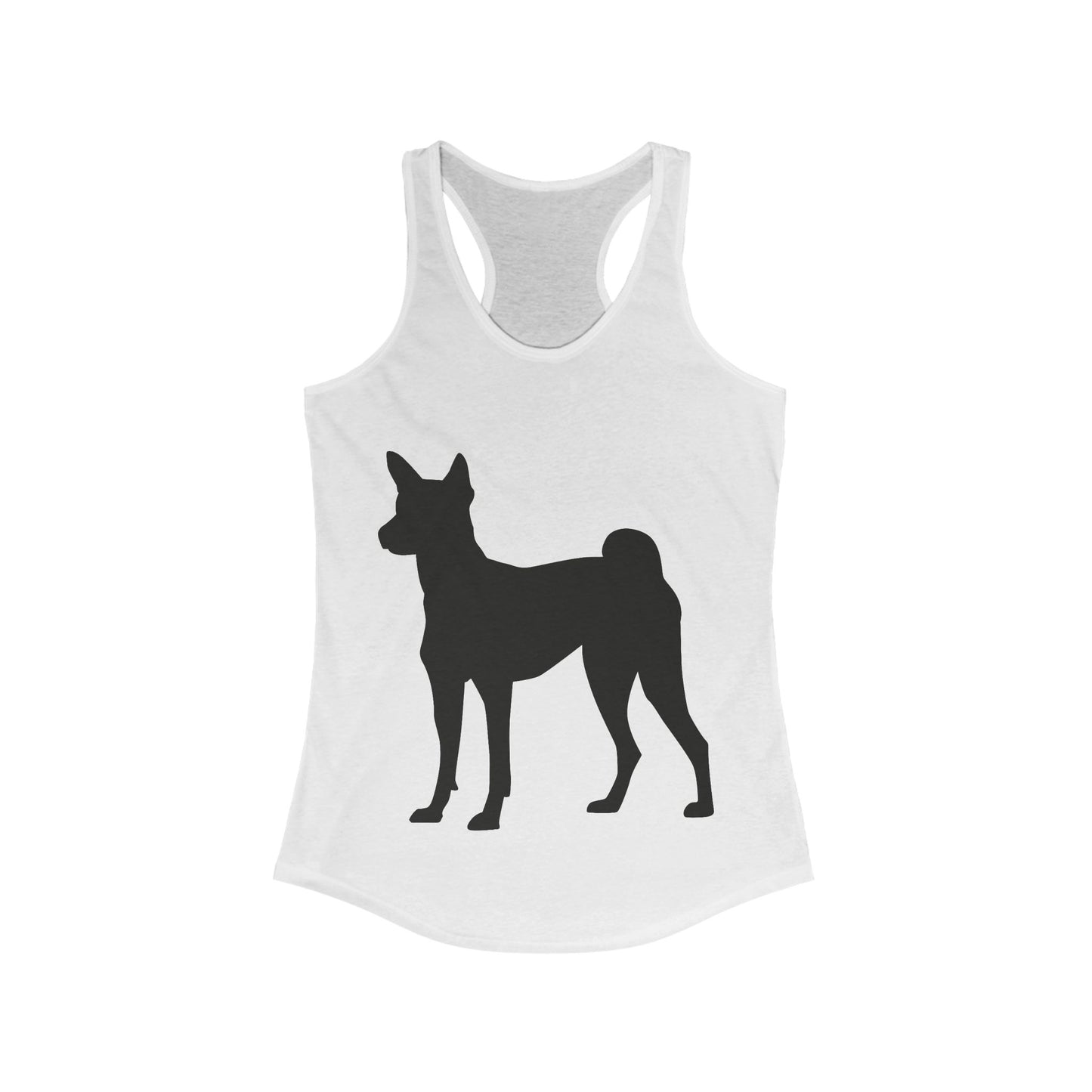 Basenji Silhouette Women's Racerback Tank