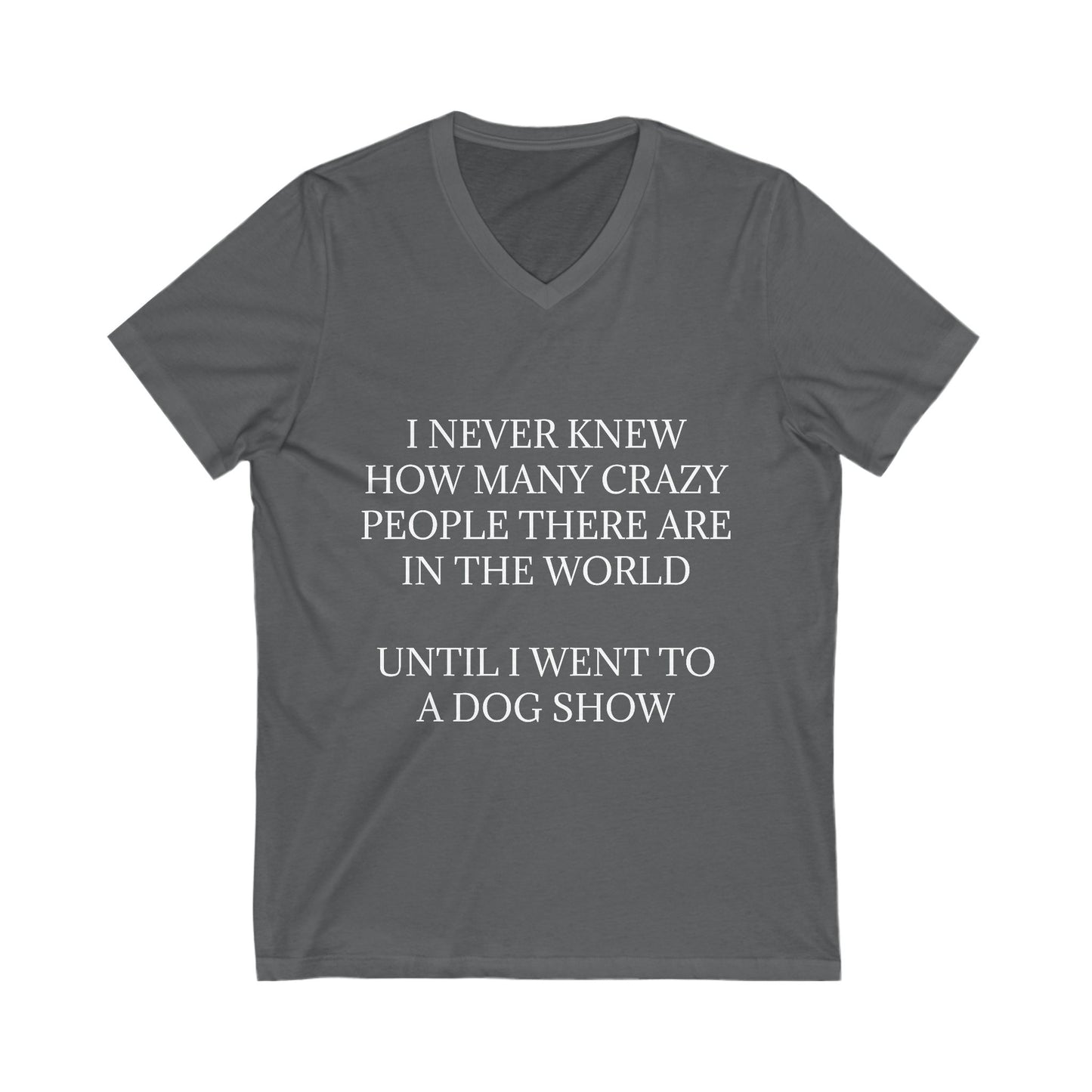 Never Knew Unisex Short Sleeve V-Neck Tee