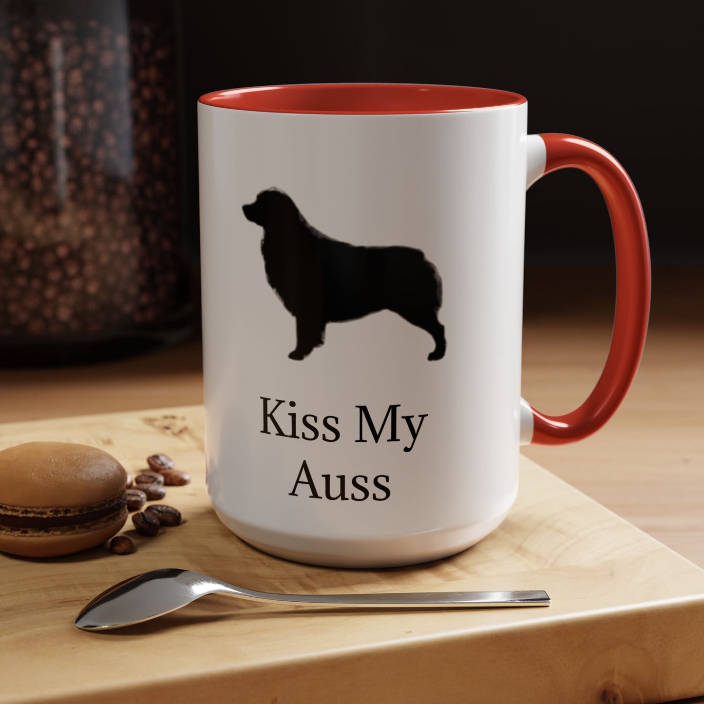 Kiss My Auss 2-Tone Coffee Mug