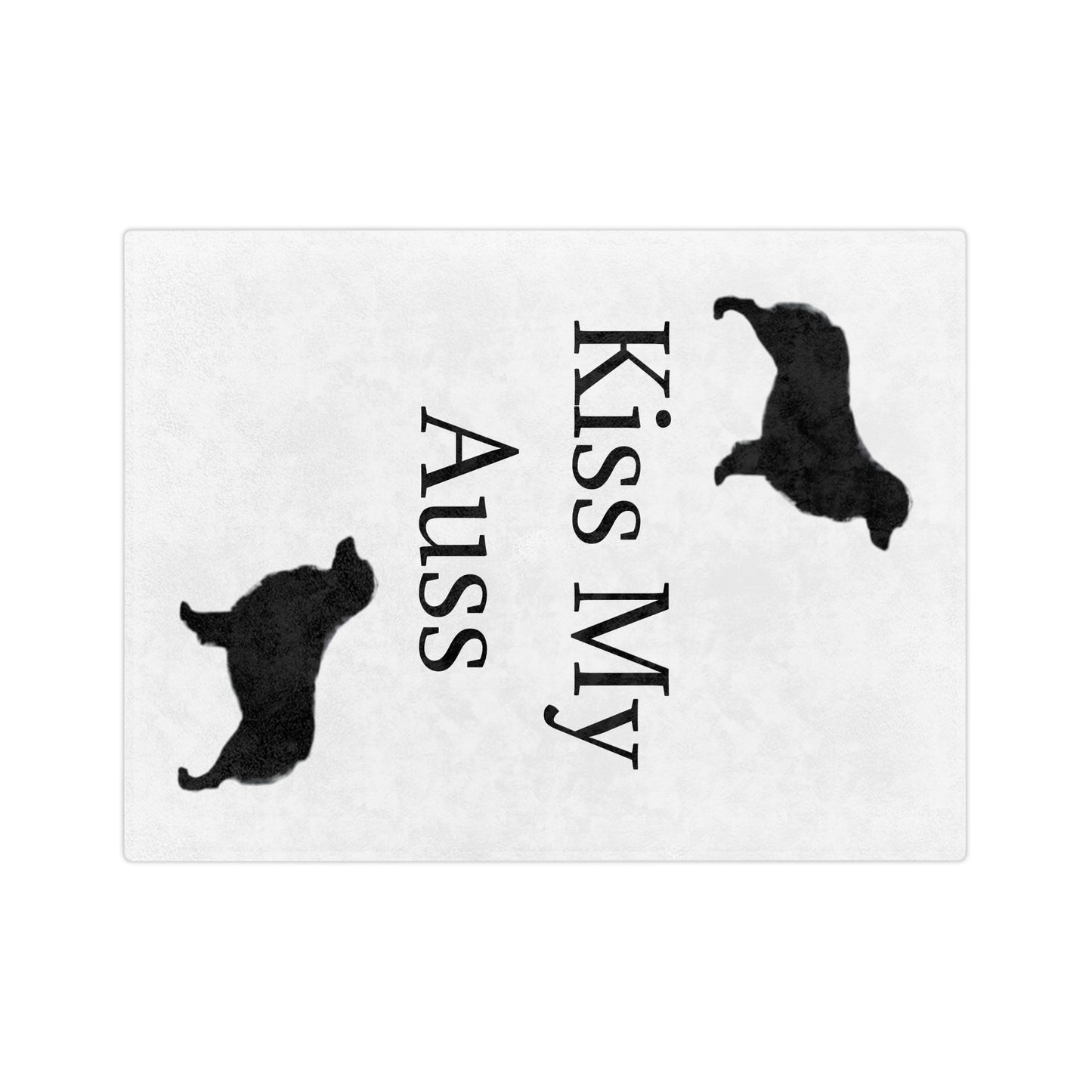 Kiss My Auss Velveteen Microfiber Blanket