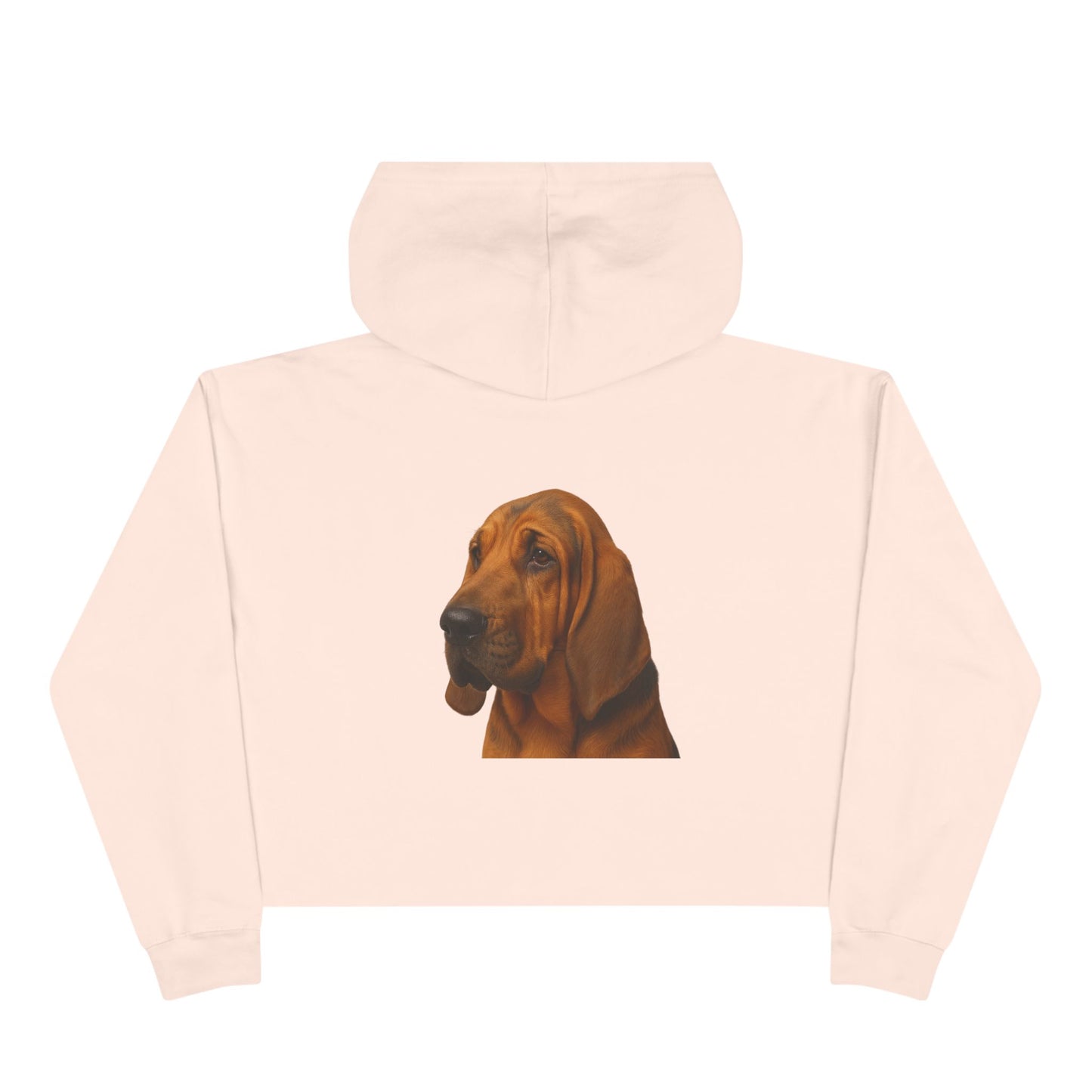 Bloodhound Head Women's Crop Hoodie