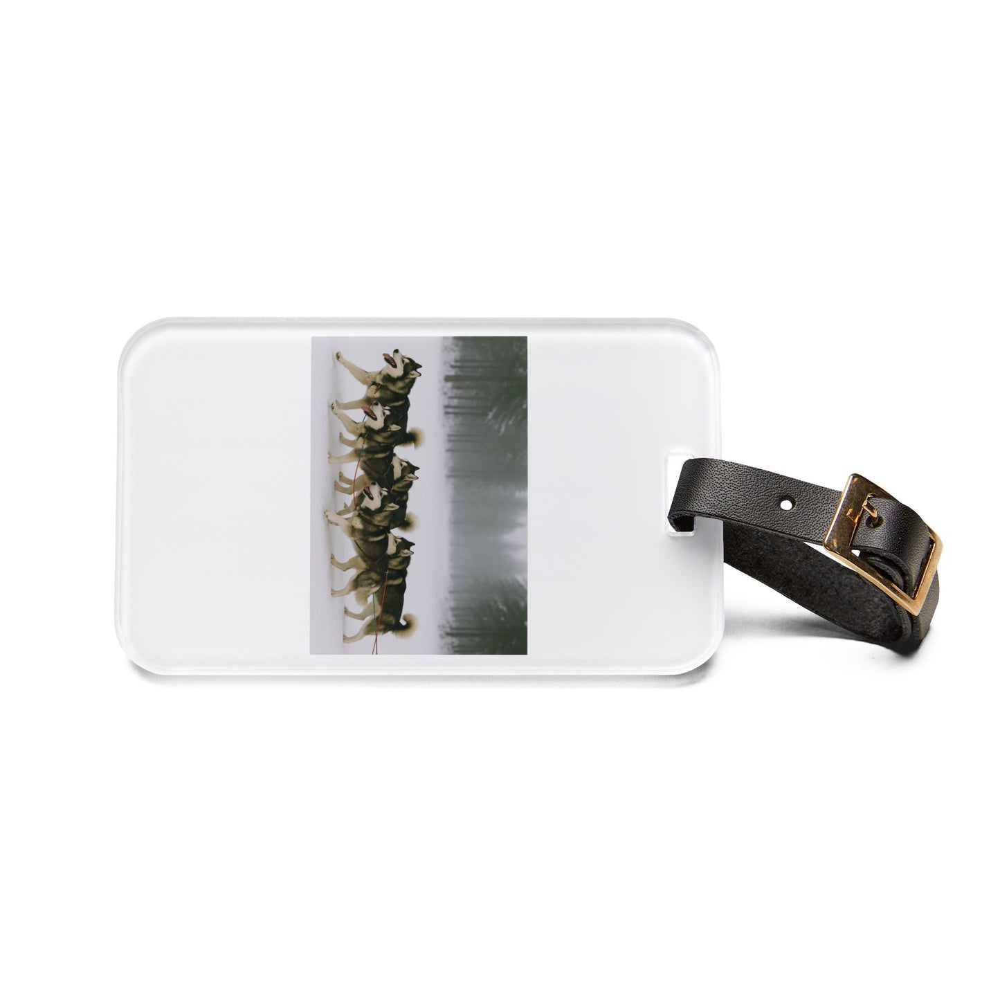 Mush On Leather Strap Luggage Tag