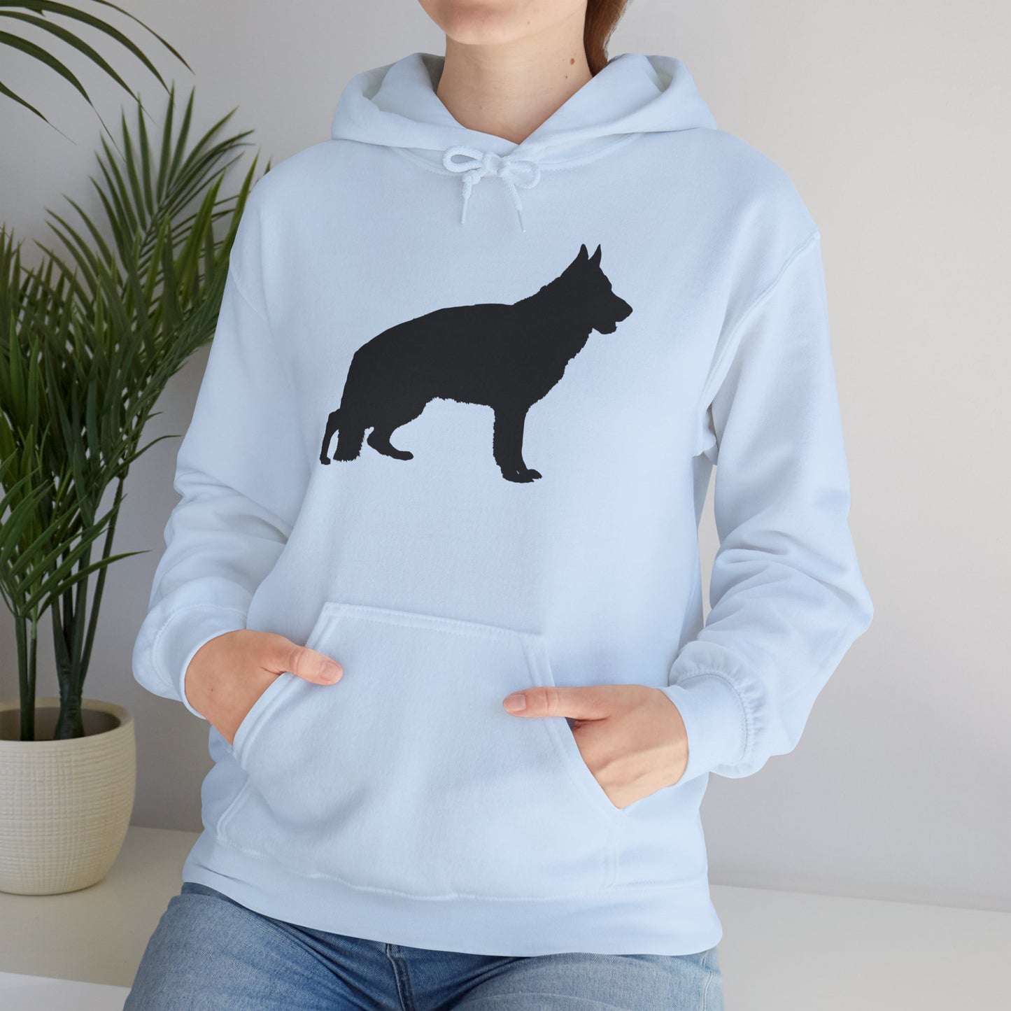 German Shepherd Silhouette Unisex Hoodie