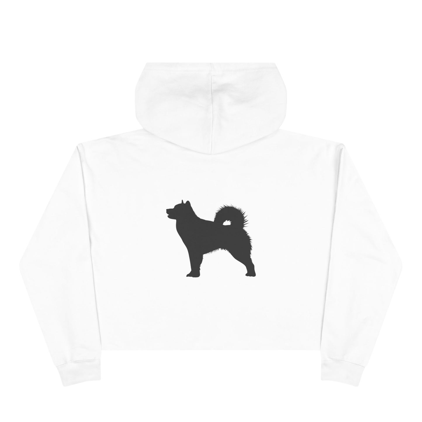 Malamute Silhouette Women's Crop Hoodie