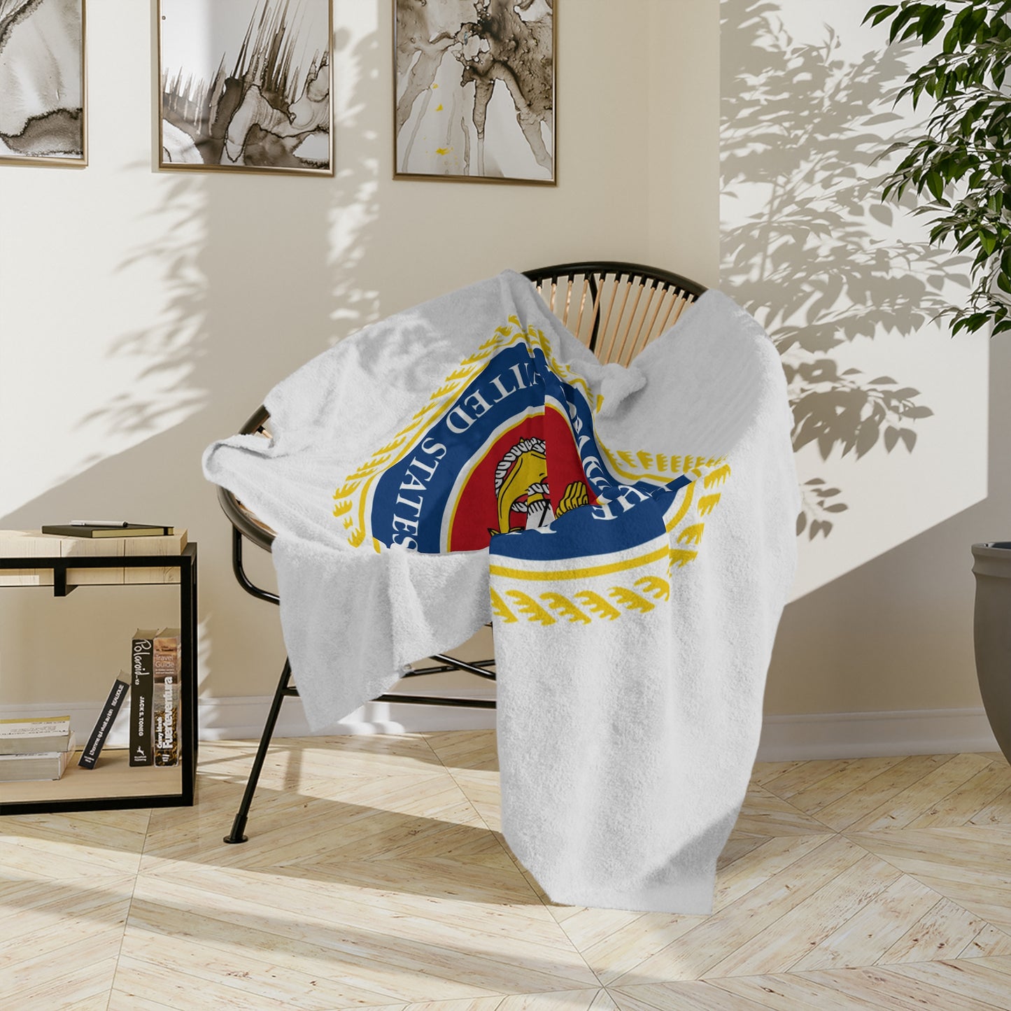 US Marine Corps Velveteen Microfiber Blanket