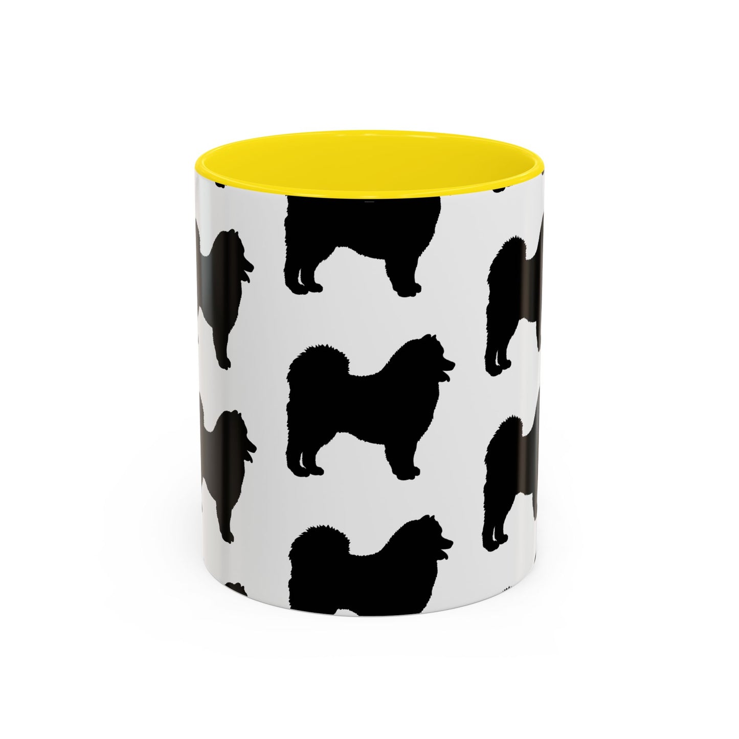 Samoyed Silhouette 2-Tone Coffee Mug