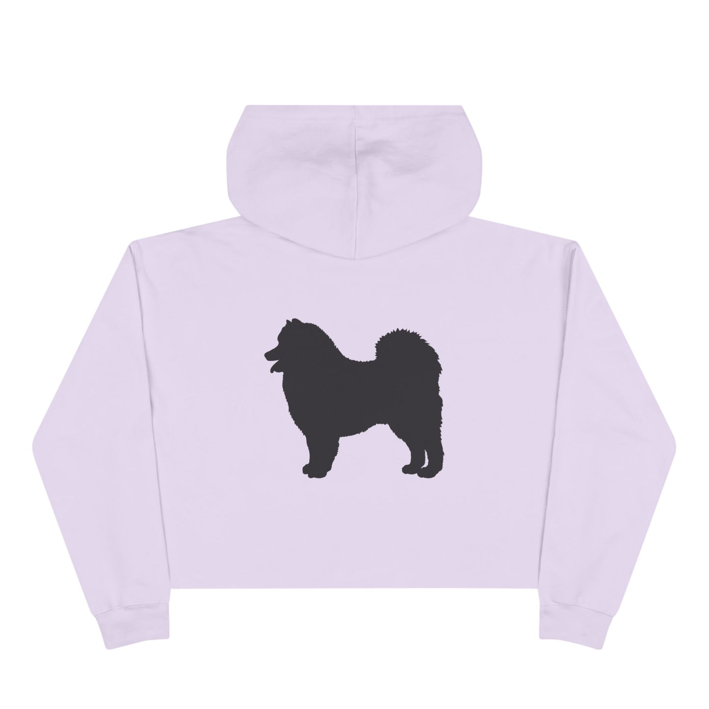Samoyed Silhouette Women's Crop Hoodie