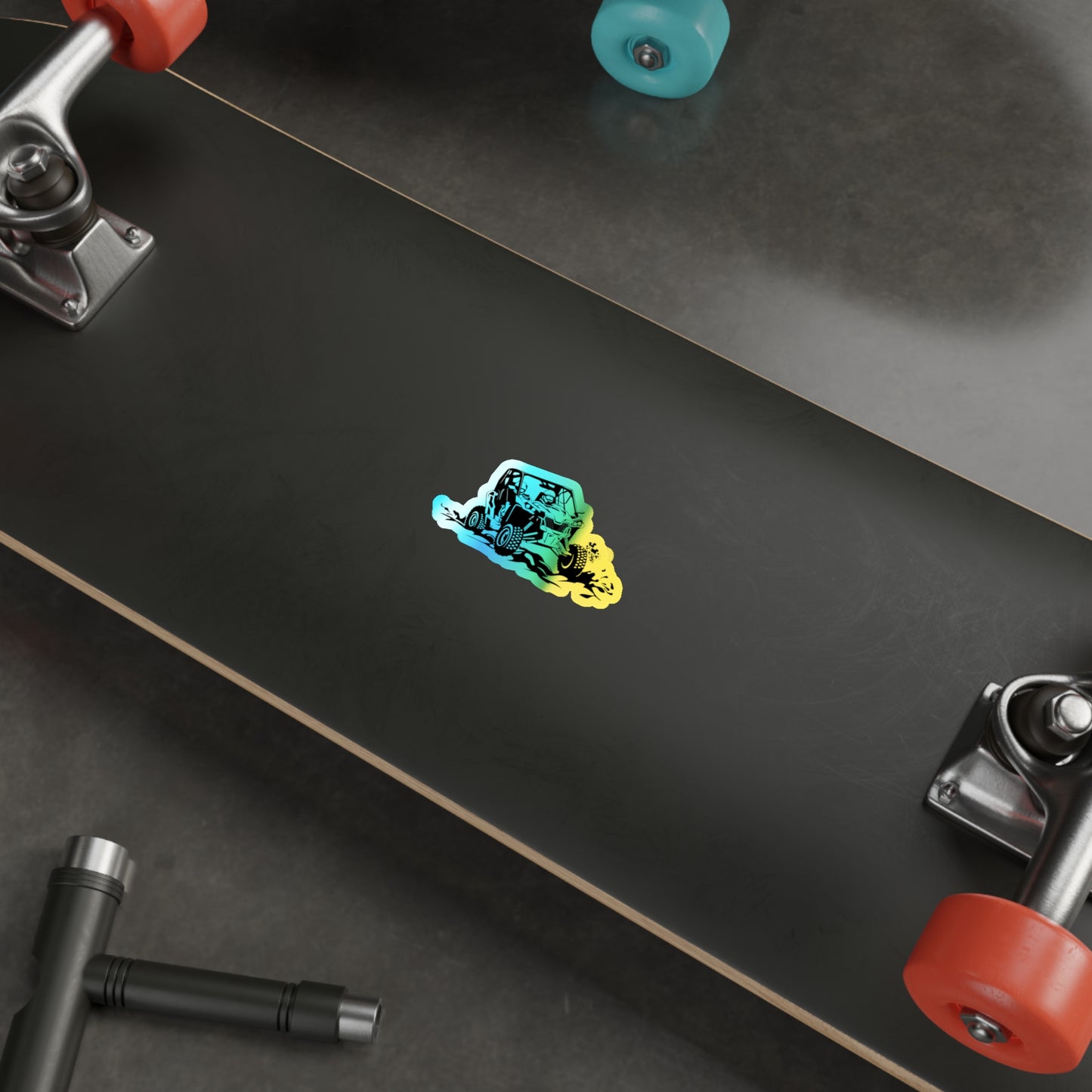 Slingin' Mud Side By Side Holographic Sticker
