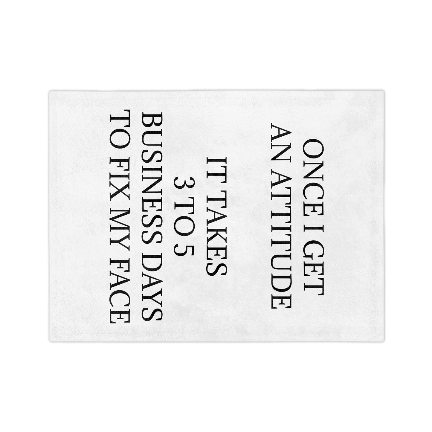 Fix My Face Velveteen Microfiber Blanket